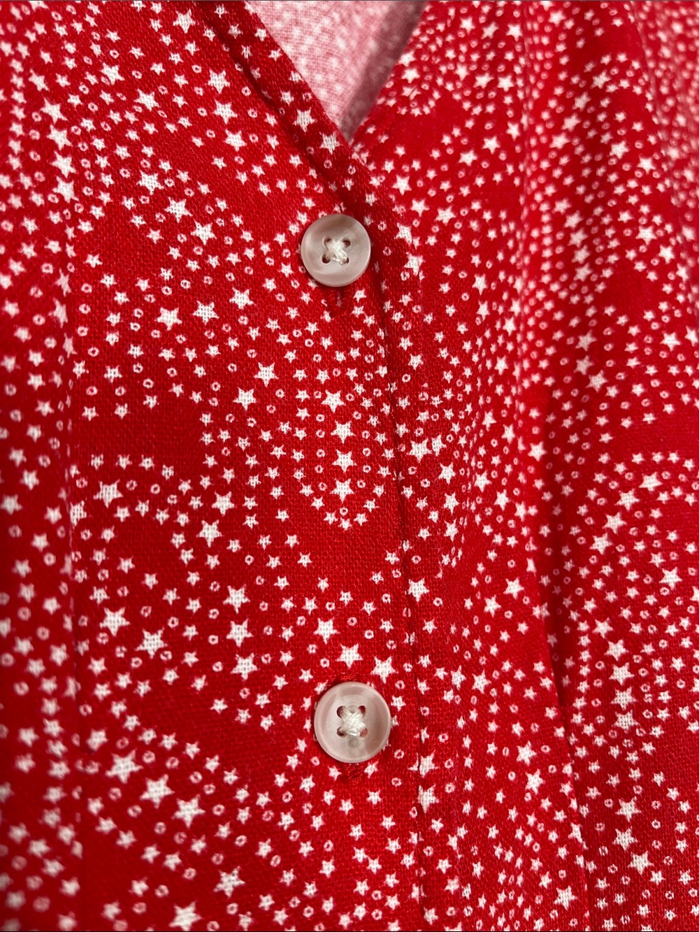 Universal Thread Red Button-Front V-Neck Mini Dress - Picture 5 of 10